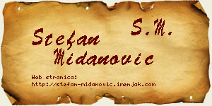 Stefan Midanović vizit kartica